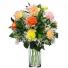12 Mixed Carnations in a vase - 907 Vase arrangement 