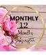 12 Month Bloom of the Month Subscription Arrangement