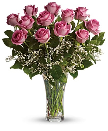 12 PINK VALENTINES DAY ROSES VALENTINES DAY ARRANGEMENT