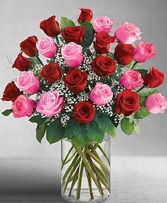 12 Red Roses and 12 Pink Roses  