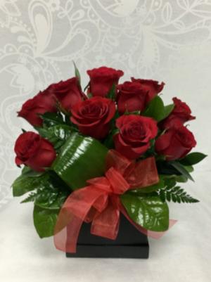 12 Red Roses in a box  Roses 