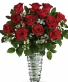 12 Red roses Vase