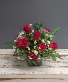 12 Red Rose Short Medium Vase Arrangement