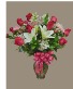 12 rose w/ mix flower  vase arrangement 