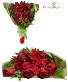 Crimson Elegance Exquisite 12-Rose Bouquet