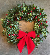 12" Silk Christmas Wreath 