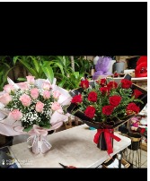 12 stems Rose bouquet  in Sharpstown, Texas | TOP FLORIST