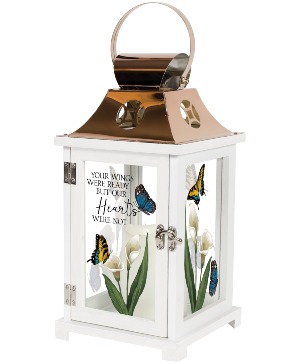 13.5" Calla Lily Your Wings Small Lantern
