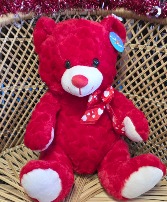 13" Red Heart Fur Bear Valentin's Day