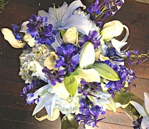 Blue It Is Hand Tied Bouquet