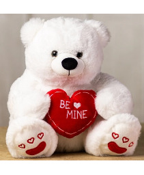 14" "Be Mine" Polar Bear  Plush