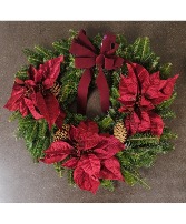 14" Christmas wreath burgundy  