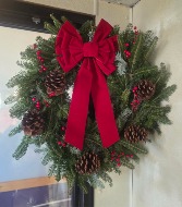14" Christmas wreath Red 