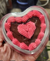 1/4 lb fudge in heart tin Valentine 23