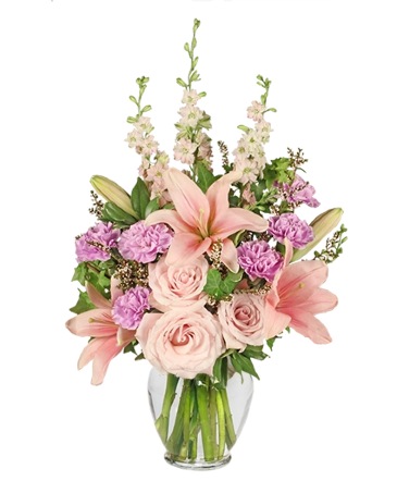 PINK PARADISE Flower Arrangement in Fort Lauderdale, FL | ENCHANTMENT FLORIST