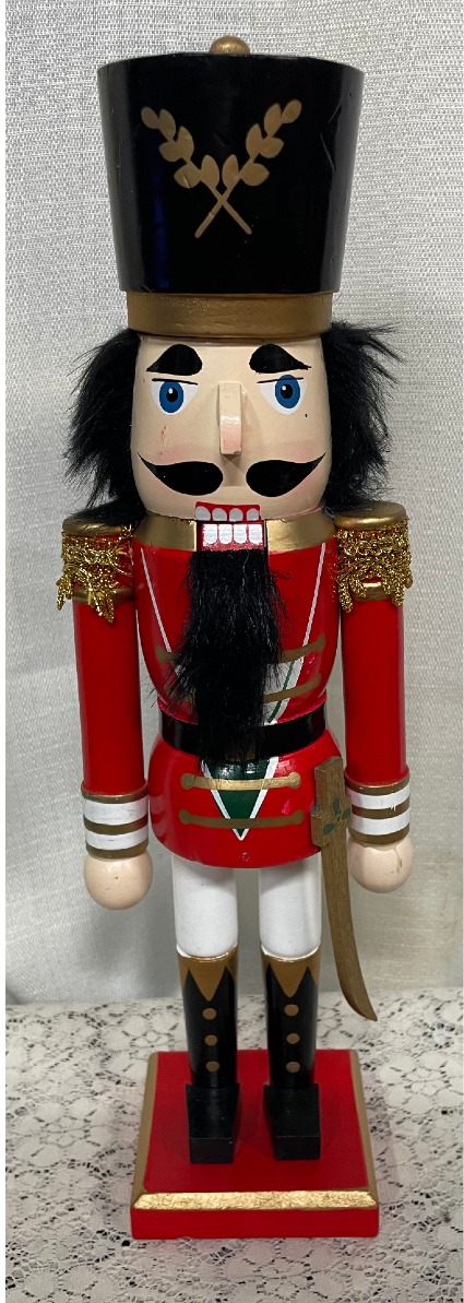 15 inch Red, Black and Gold  Nutcracker 