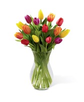 15 Tulips in a Vase - 123 (colours may vary)  Vase arrangement 
