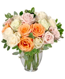 Alabaster Roses Arrangement