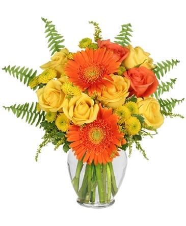 Citrus Zest Bouquet in Nederland, TX | Sparkle and Co. Florist
