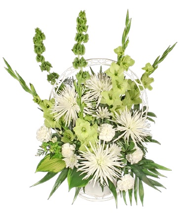 Everlasting Faith Funeral Basket in Cary, NC | GCG FLOWER & PLANT DESIGN