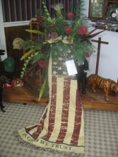 Patriotic Blanket Custom floral