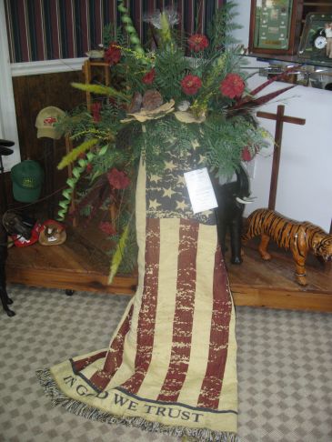 Patriotic Blanket Custom floral in Branford, FL | The Flower Shop