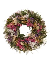 18" Floral Sage Wreath 