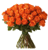 18 Orange Rose Arrangement 