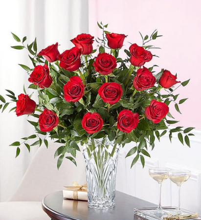 Marquis 18 Red Roses Premium Rose Arrnagement