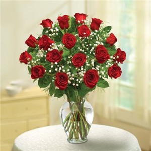 18 red roses