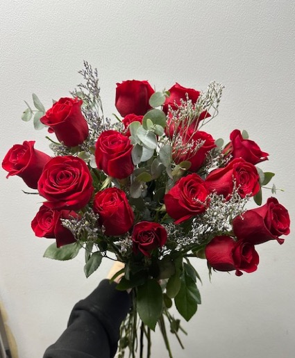 18 Red Roses  Wrapped Bouquet 