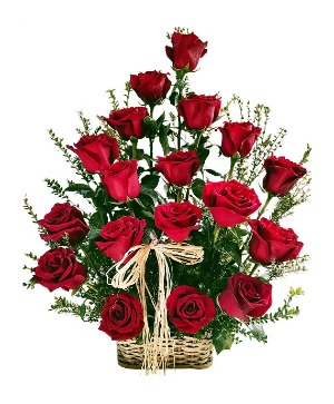 18 Roses basket 