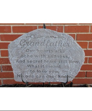 18" X 12" X 1"  Grandfather Memorial Stone 