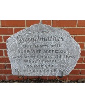 18" X 12" X 1" Grandmother Memorial Stone 