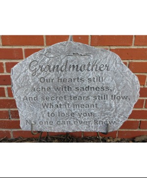 18" X 12" X 1" Grandmother Memorial Stone 
