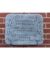 16" X 12" X 1"  Memorial Stone 