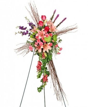 Compassionate Cross Funeral Flowers in Gig Harbor, WA | GIG HARBOR FLORIST TM- FLOWERS BY THE BAY LLC