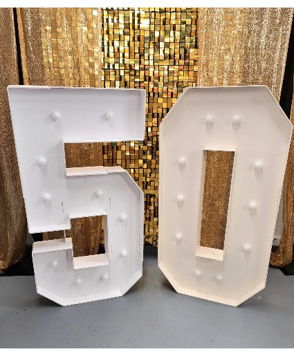 2, 4ft Light-up Marquee Rentals