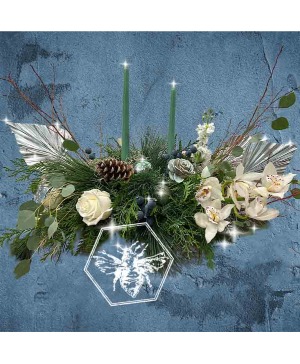 2 Candle Center Piece Designers Choice