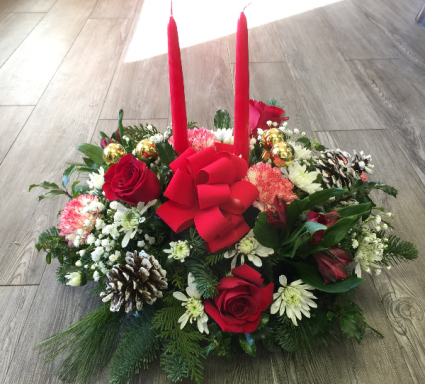 2 Candle Centerpiece Centerpiece