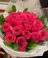 2 dosen Hot pink rose  