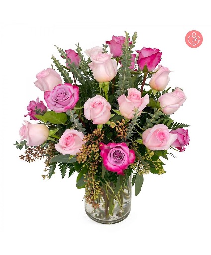 2 Dozen Modern Roses for Mom Flower Arrangements
