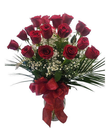 2 Dozen Premium Red Roses Vased 