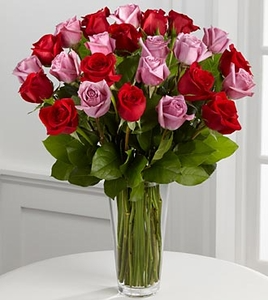 2 DOZEN RED AND PINK ROSES RED AND PINK ROSES
