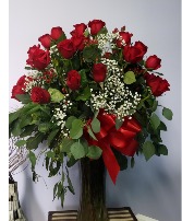 2 dozen red roses 
