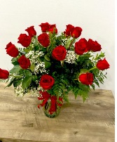 2 dozen red roses  