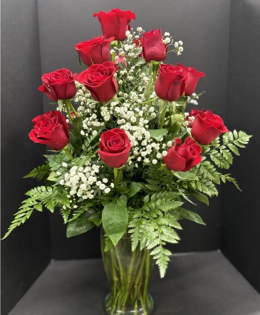 2 Dozen Rose Vase  in Kettering, OH | FLOWERAMA