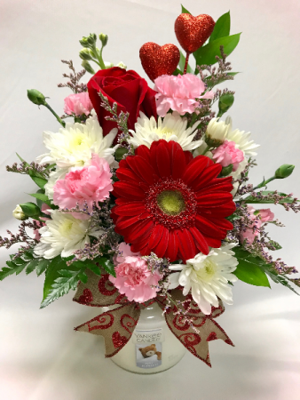 2 IN 1! Yankee Candle and Flowers!