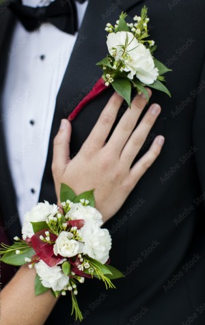 #2 and #3 Prom Wrist Corsage and Boutonnière