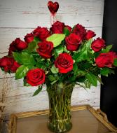 20 + 20 Red Roses Extravagant Red Rose Arrangement